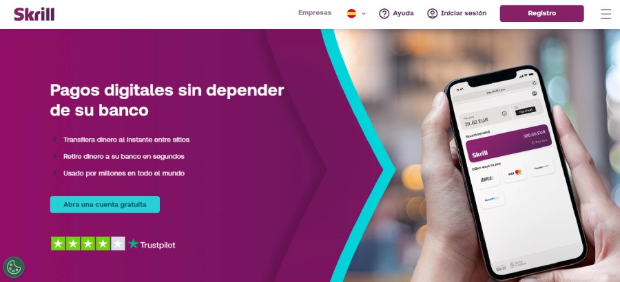 Crear cuenta Skrill Casino
