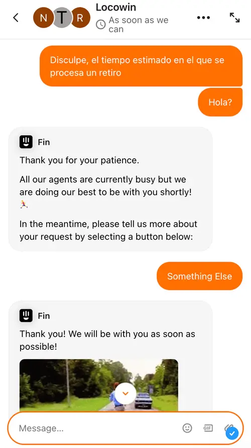 servicio cliente locowin