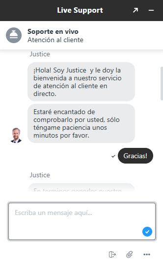 soporte en vivo spinsy casino