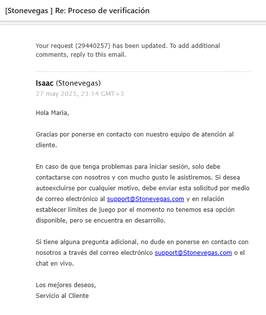 verificación stonevegas casino