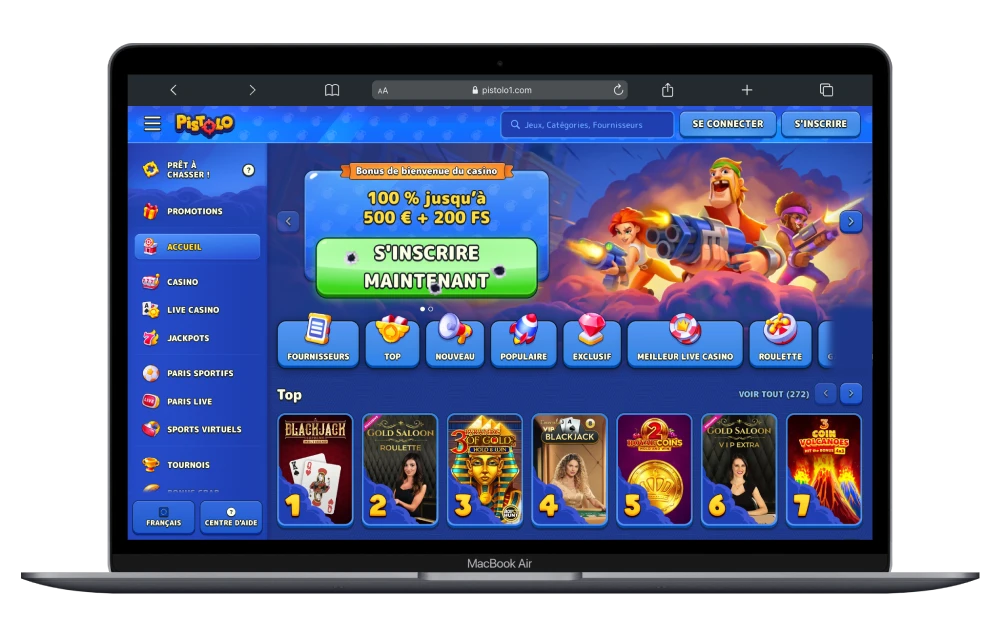 Pistolo casino en el ordenador