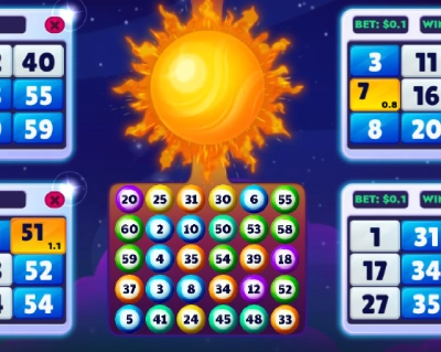 Bombo virtual de Bingo Planets Platipus