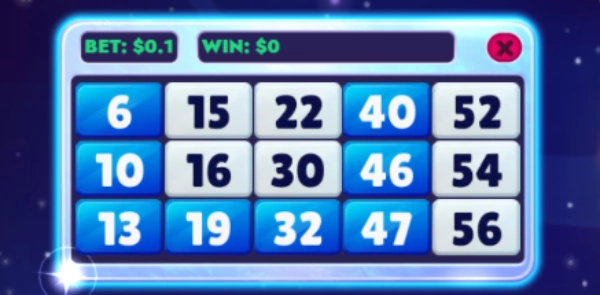 Marcar números en el Bingo