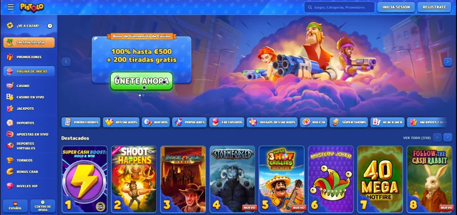 El nueveo casino sin licencia Pistolo