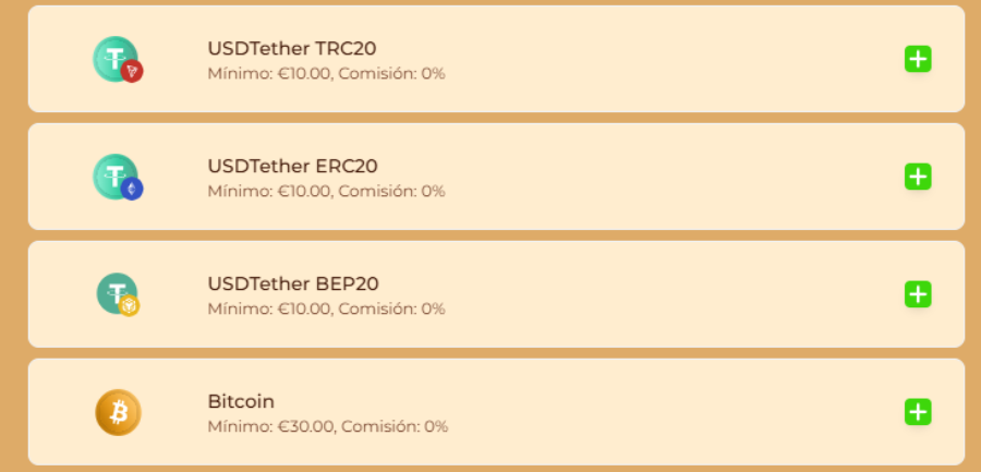 Criptomonedas en casino con depósito mínimo de 1 euro